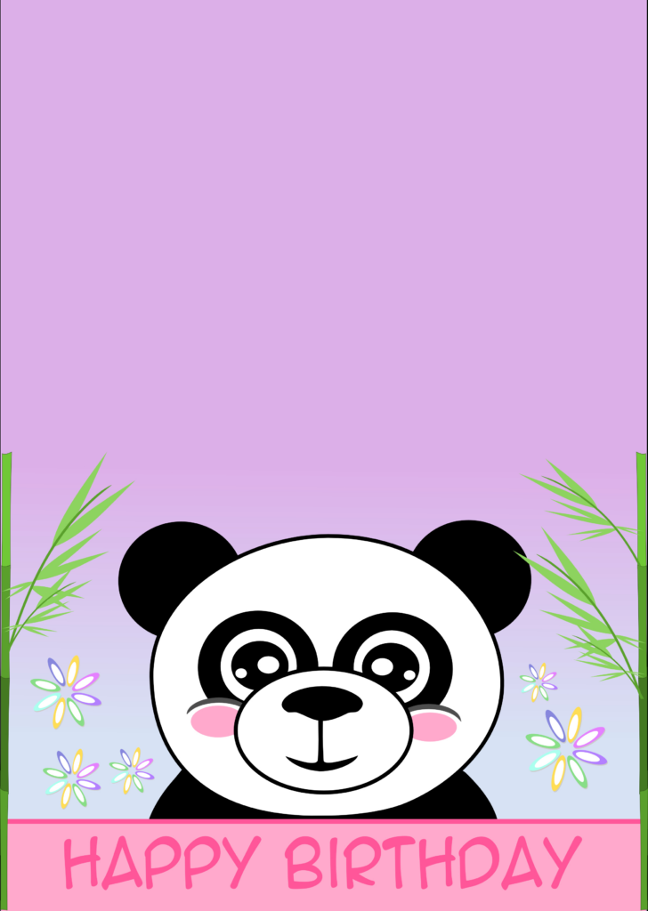 Panda Bear Invitations Free Printable Free Printable