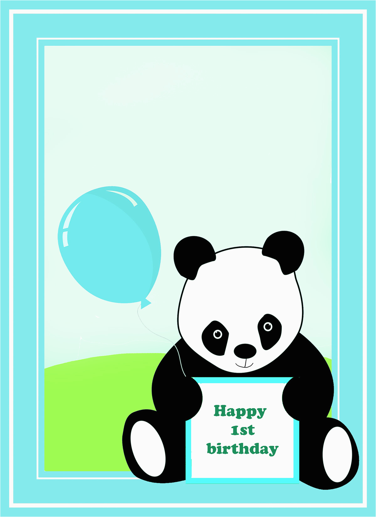 Panda Bear Invitations Free Printable