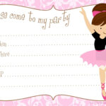 Pin By Carla Chadwick On Party Printables Ballerina Party Invitations