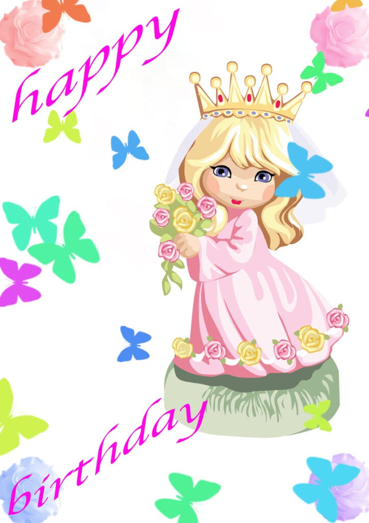 Princess Birthday Card Free Printable Birthday Cards PRINTBIRTHDAY 