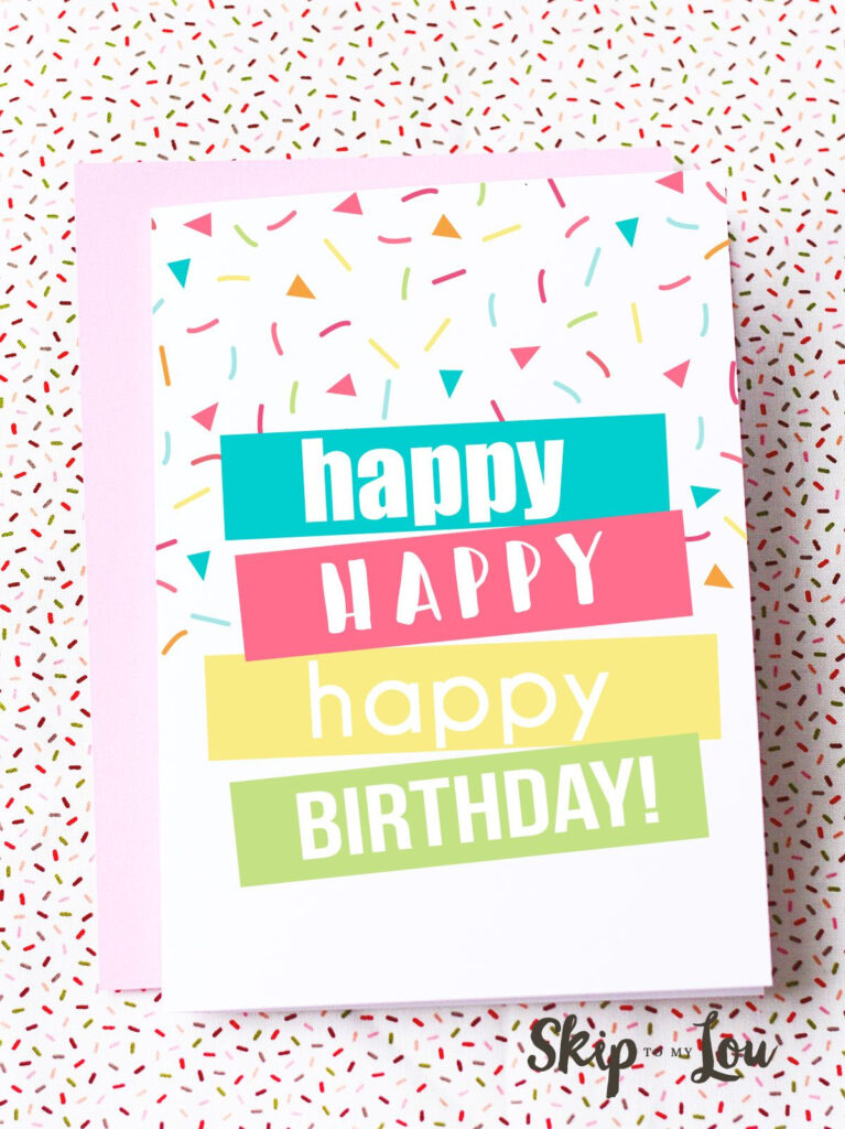 Printable Birthday Cards For Him Or Her Print Happy Birthday Card