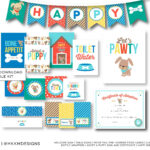 Puppy Party Kit INSTANT DOWNLOAD Birthday Banner Boy Etsy Puppy