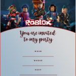 Roblox Birthday Party Invitations Invitation World Party Invite