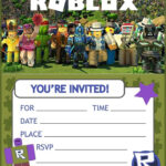 Roblox Party Invitations Birthday Party Invitations Printable