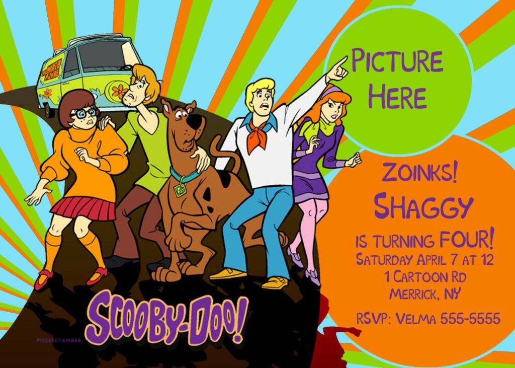 Scooby Doo Birthday Invitations Free Printables In 2020 Scooby Doo 