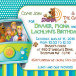 Scooby Doo Invitation Scooby Doo Anniversaire Invitation