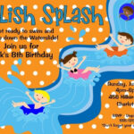 Slip And Slide Pool Party Birthday Invitation In 2020 Pool Party