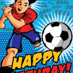 Soccer Printable Birthday Cards PRINTBIRTHDAY CARDS