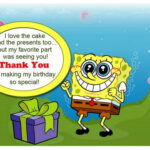 Sponge Bob Thank You Cards Birthday Printable Spongebob Party