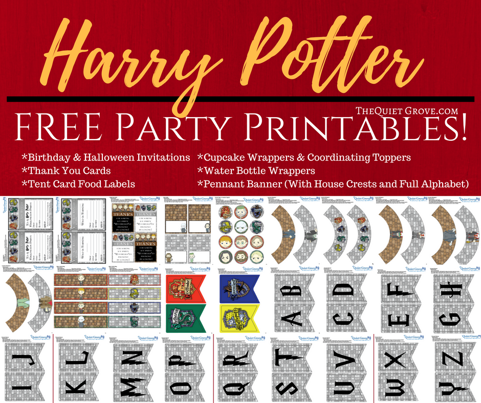 The Free Printable Harry Potter Set Includes Everything You Need To 