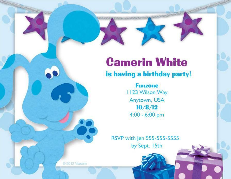 Www craftylilmomma Blues Clues Invitation Free Printable