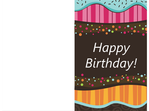 1 4 Fold Printable Birthday Cards Printable Birthday Cards