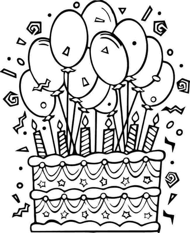 10 Best Free Printable Happy Birthday Coloring Pages For Kids