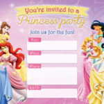 31 FREE Printable Disney Princess Birthday Invitations D Is For Disney