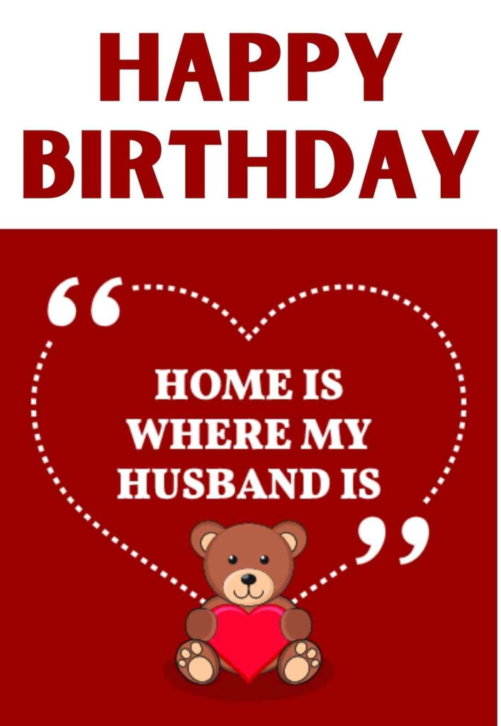 31 Printable Birthday Cards For A Husband PRINTBIRTHDAY CARDS