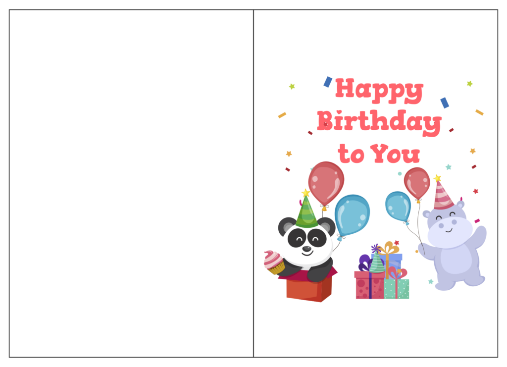 4 Best Printable Folding Birthday Cards For Wife Printablee