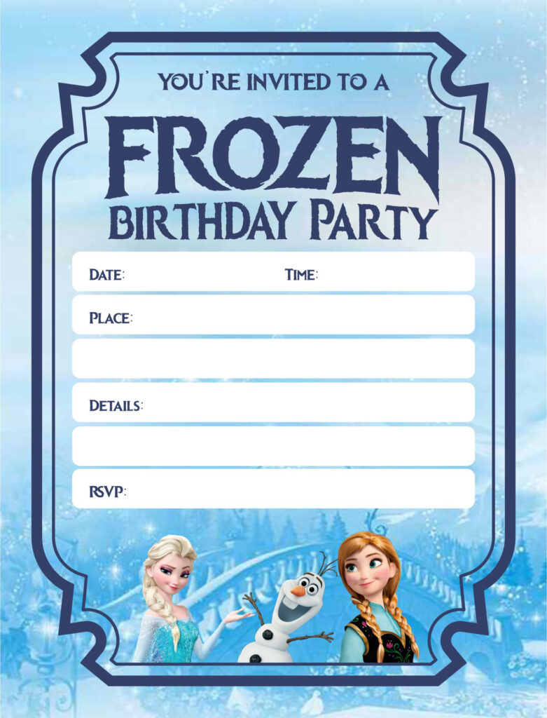 7 Best Disney Frozen Printable Birthday Cards Printablee