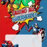 8 Awesome Avengers Comic Birthday Invitation Templates For Your Kid s