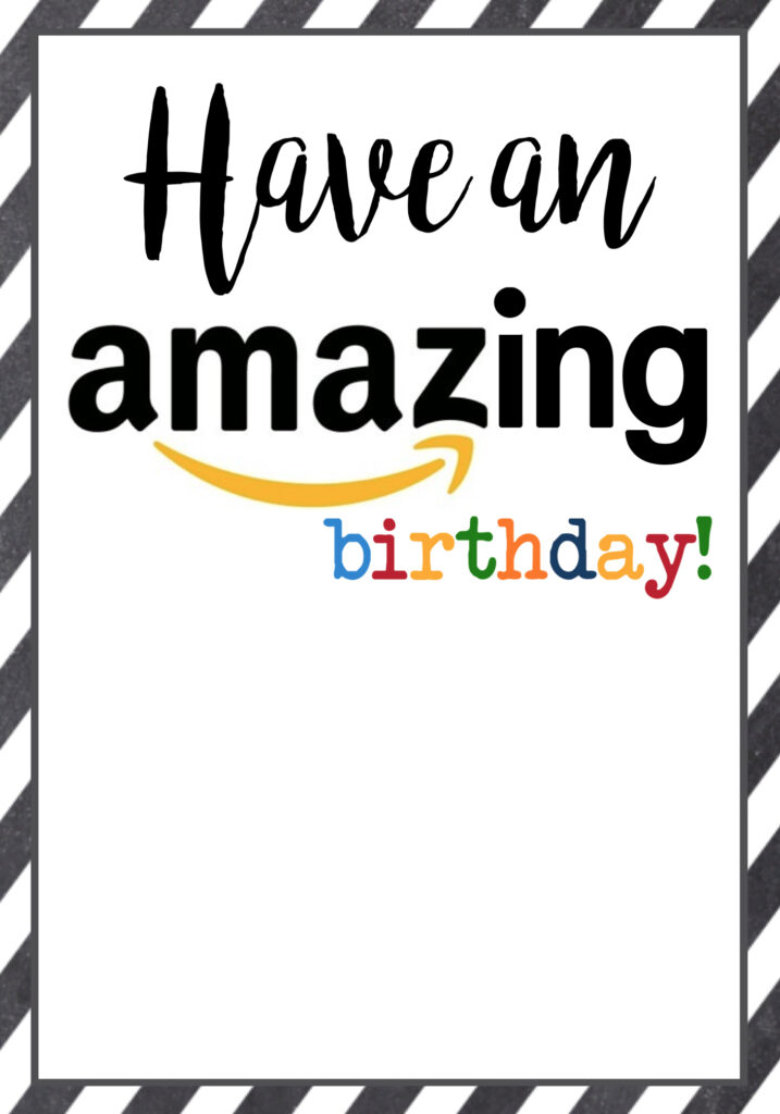 Amazon Birthday Cards Free Printable Paper Trail Design