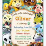 Animal Crossing Birthday Invitation Birthday Invitations 6th