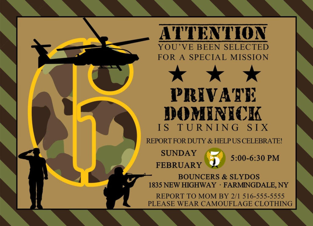 Army Invitation Editable Camouflage Birthday Invitation Etsy Army 