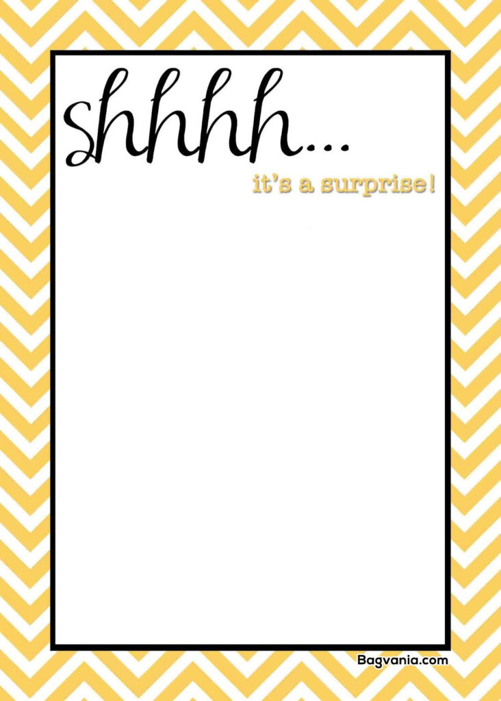 Awesome Free Printable Surprise Birthday Invitations Surprise Party 