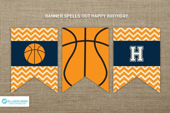 Basketball Birthday Banner Basketball Printable Basketball