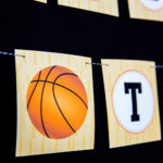 Basketball Party Birthday Banner