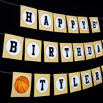 Basketball Party Birthday Banner