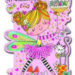 Birthday Card For Granddaughter TO A Special GRANDDAUGHTER SPARKLY