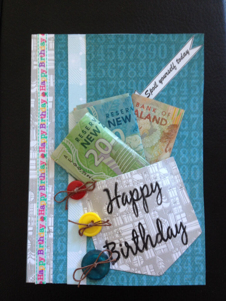 Birthday Card Money Homemade Cards Creative Cards Card Making