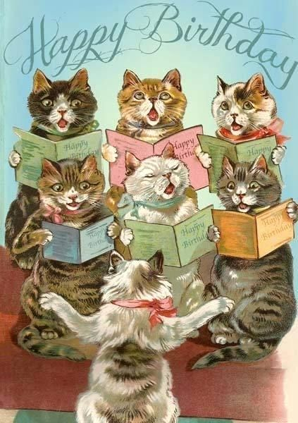 Birthday Cards With Cats Free Online In 2020 Happy Birthday Cat Cat 