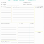 Birthday Party Planning Sheet Color PDF Google Drive Party Planner