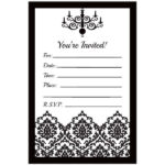 Black White Birthday Invitations Free Printable Birthday