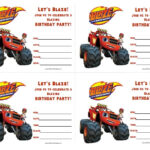 Blaze And The Monster Machines Birthday Invitations Free Printable