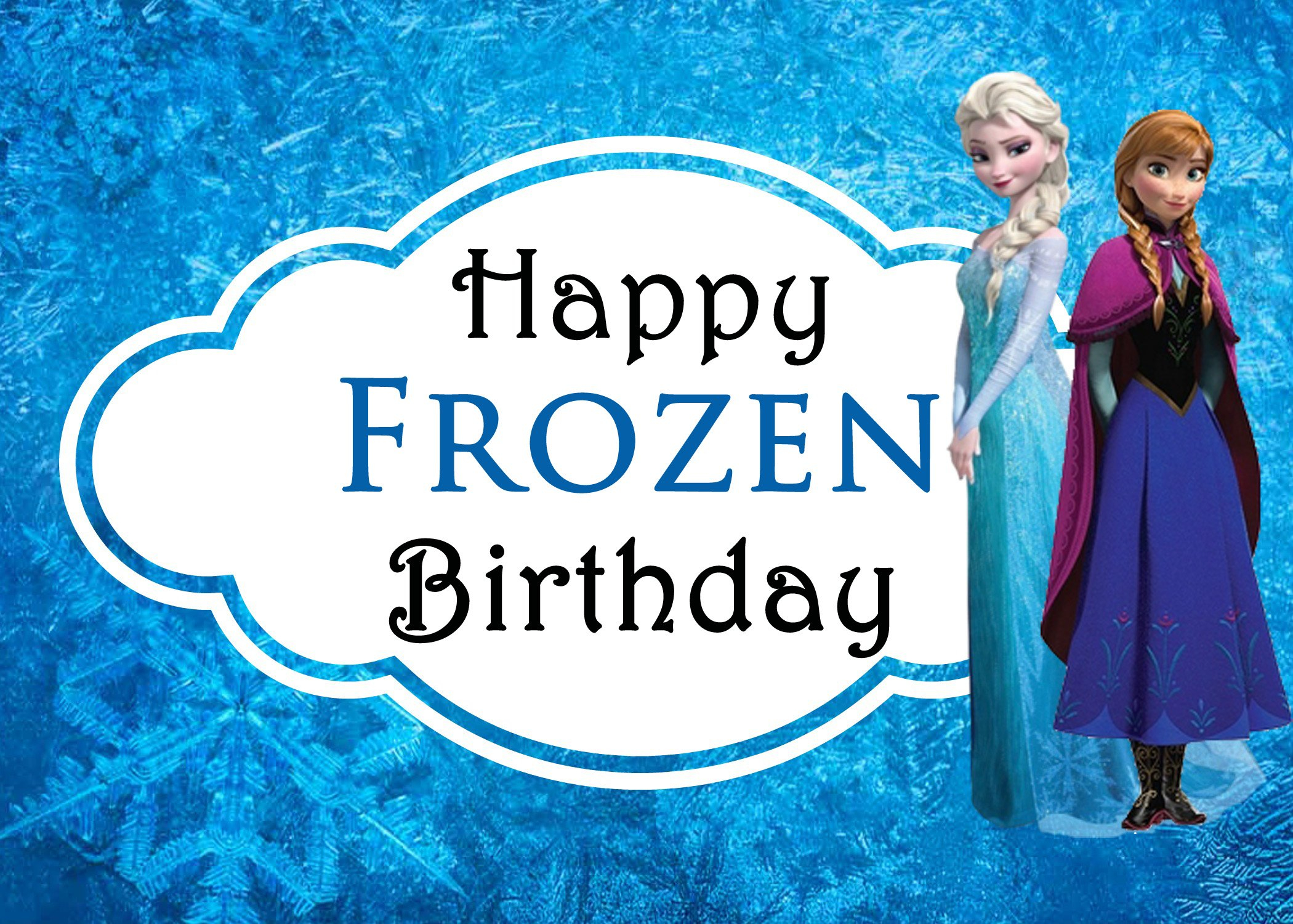 Celebrating Sisters With Disney s Frozen Free Printable Birthday Card