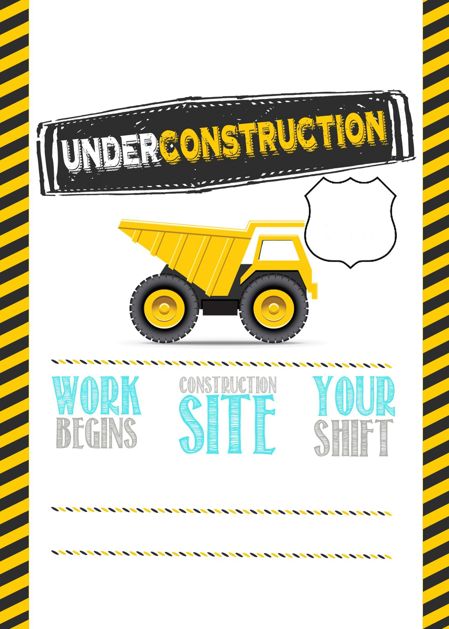 Construction Party Printables Construction Birthday Parties