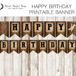 Cowboy Birthday Banner Printable Banner Cowboy Up Mechanical Bull