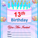 Create Your Own Birthday Invitations 13th Birthday Invitations