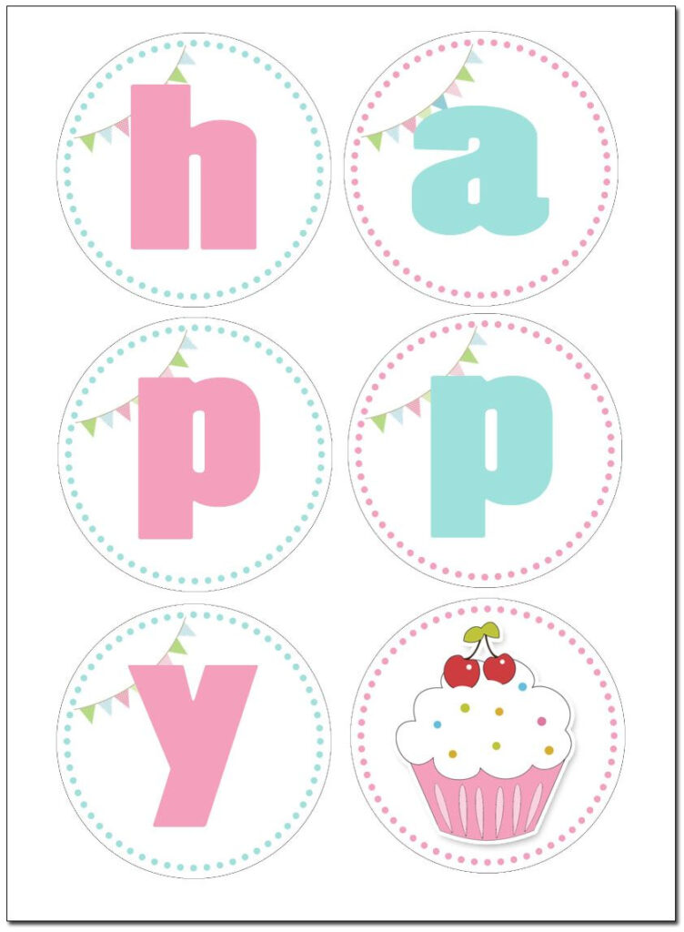 Cupcake Birthday Party With FREE Printables Printable Birthday Banner 