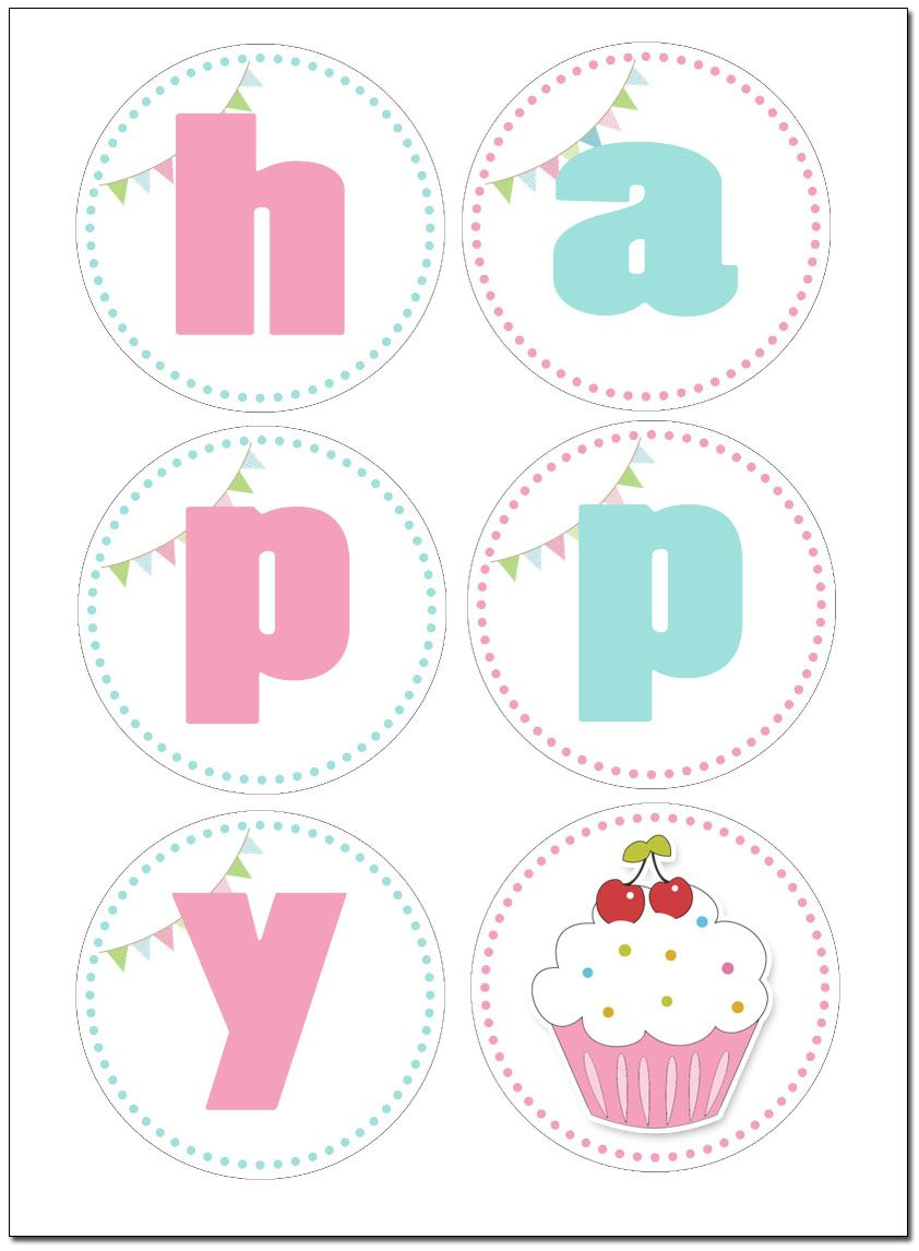 Cupcake Birthday Party With FREE Printables Printable Birthday Banner