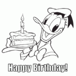 Disney Happy Birthday Coloring Pages Coloring Home