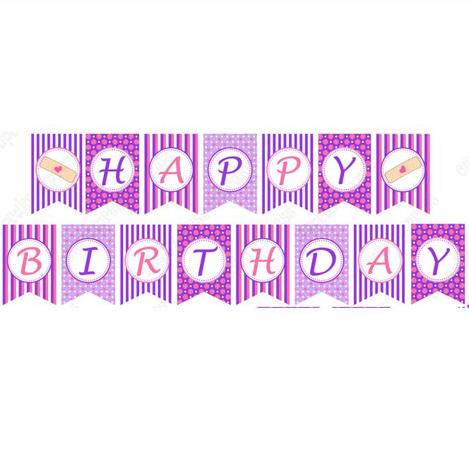 Doc McStuffins Banner Happy Birthday Banners Birthday Banner 