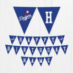 Dodgers Birthday Banner Dodgers Printable Banner Party Dodgers