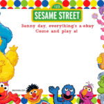 Download FREE Printable Sesame Street 1st Birthday Invitations