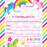 Fill In Birthday Party Invitations Printable Rainbo Printable