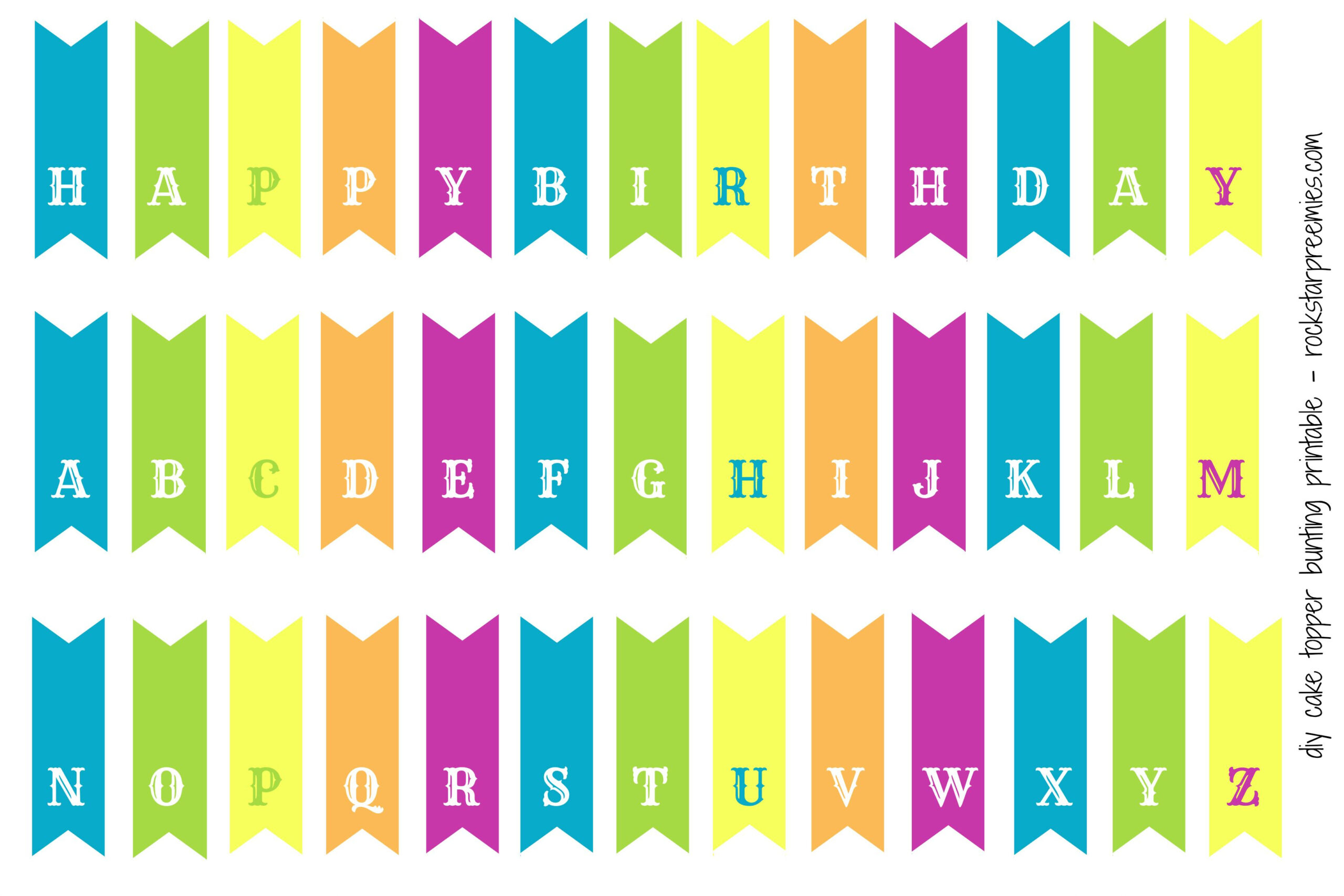 First Birthday For Two And A Free DIY Bunting Printable Printable