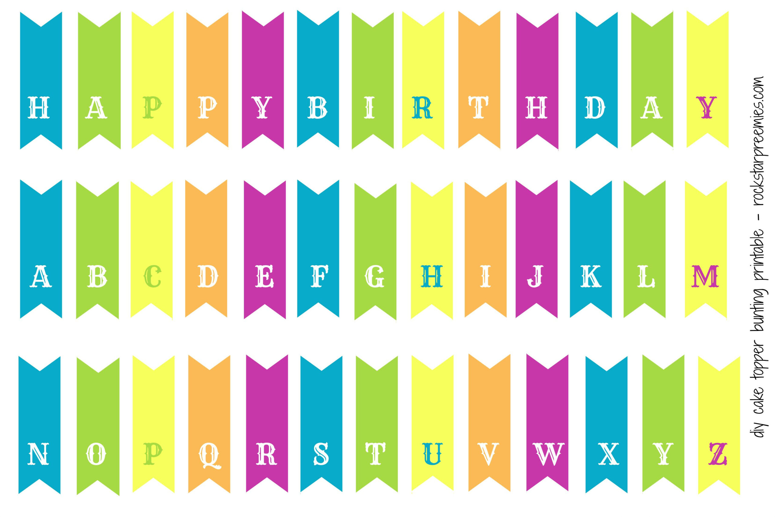 First Birthday For Two And A Free DIY Bunting Printable Printable 
