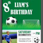 Football Party Invitation Template Free New Soccer Birthday Party