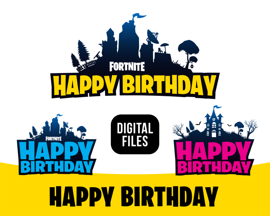 Fortnite Happy Birthday Logo SVG Happy By Sweetdigital On Zibbet